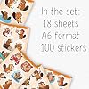100Pcs Beaver Stickers for Water Bottle, Laptop - Funny Beaver Gifts, Party Supplies - Waterproof Stickers and Decals - Gift for Women & Men #1