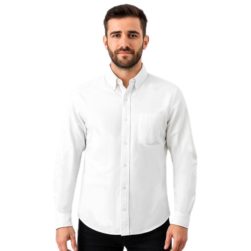 Jandukar Mens Wrinkle Resistant Shirt Long Sleeve Wrinkle Free Dress Shirt