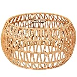 LUCORUSC Hanging Light Lamp Shades Boho Rattan Lamp Shades, Woven LampShades for Floor Lamps Rattan Pendant Lights Boho Lamp Ceiling Light, Table Lamps, Plug in Pendant Light