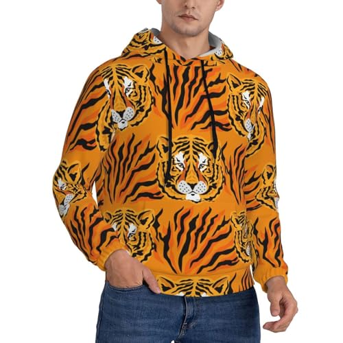 orange tiger stripe hoodie