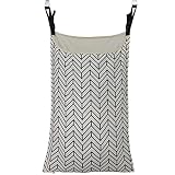 HDHYK Adjustable Space Saving Door Hanging Laundry Hamper Bag Dorm Laundry Bag,Wide Open Top Over Th