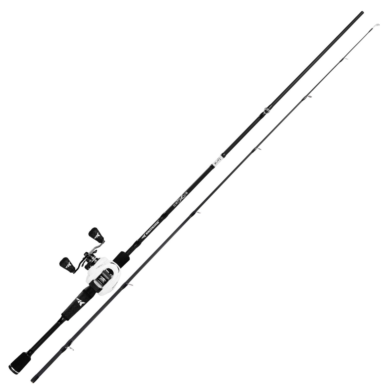 KastKing Crixus Fishing Rod and Reel Combo, High Performance Spinning & Baitcaster Combo, IM6 Graphite 2Pc Blanks, Zirconium Oxide Rings, SuperPolymer Handle, Lightweight Reel with Aluminum Spool