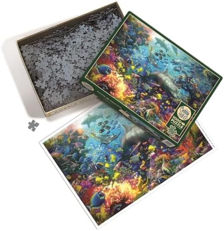 Cobble Hill 1000 Piece Puzzle - Vibrant Sea - Sample Poster Included image 5