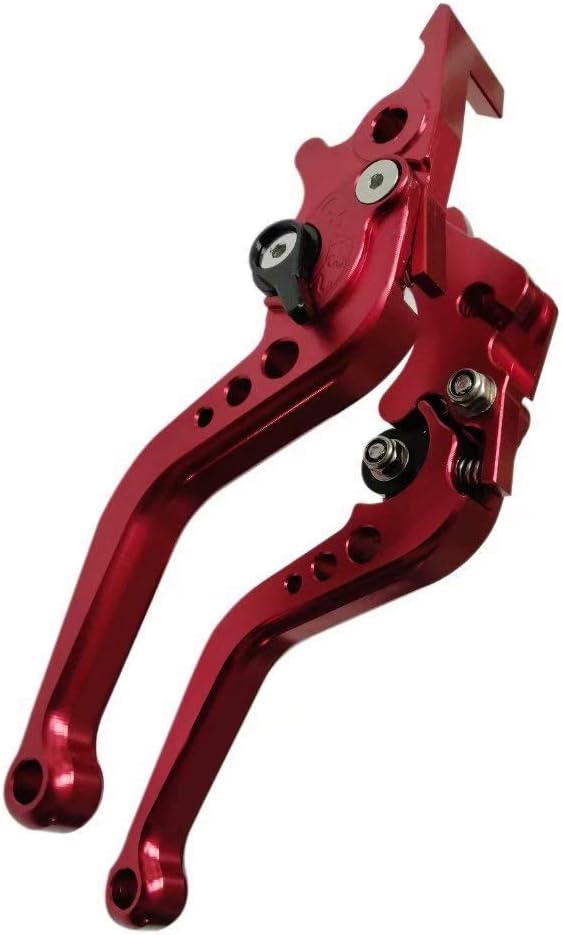BLUE ELF Red CNC 6 Position Shorty Brake Clutch Lever for Suzuki Bandit 1250/S 2007 2008 2009 2010