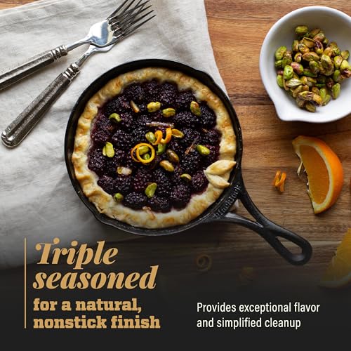 Image of Lodge Blacklock 7 inch Triple Seasoned Cast Iron Skillet - Lightweight - Easy Cleanup - Premium Cookware