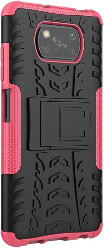 Miniatura 7 de COTDINFOR - Funda para Xiaomi Poco X3 NFC resistente con función atril de grado militar de doble capa protección contra caídas a prueba de golpes y