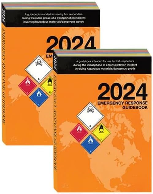 2024 Emergency Response Guidebook (ERG), Regular Bound, Standard Size, 5½"×7½" - Pack of 2
