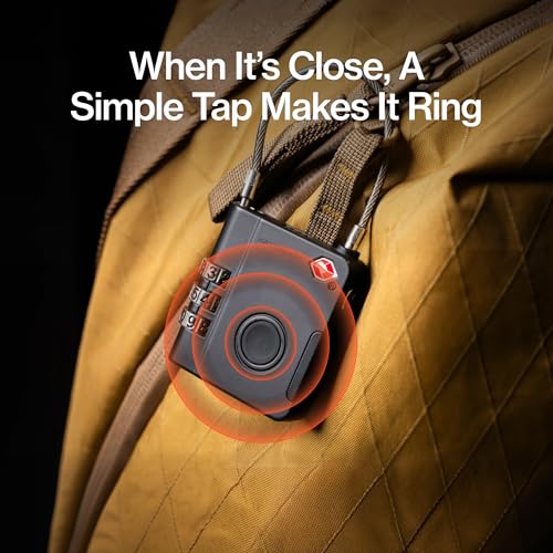 Image of KeySmart SmartLock Tracking Luggage Locks, TSA Locks for Luggage, GPS Tracker, Combination Lock Compatible with Apple Find My App, Best Travel Essentials, Replaceable Non-Rechargeable Battery (5 Pack)