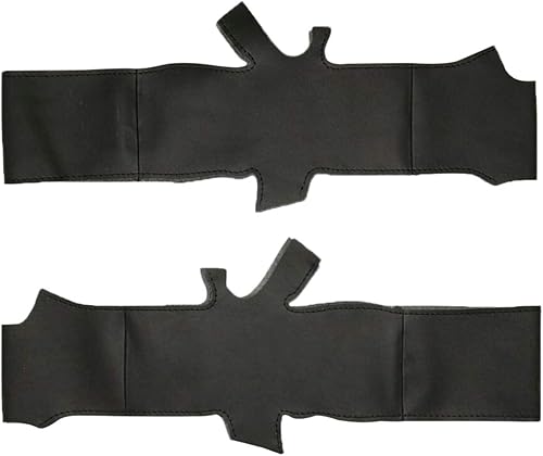 Miniatura 2 de MEWANT Funda de volante de piel auténtica negra cosida a mano para Mazda 3 2017-2018Mazda 6 2017-2018 CX-3 2018-2019 CX-5 2017-2019 CX-9 2016-2019