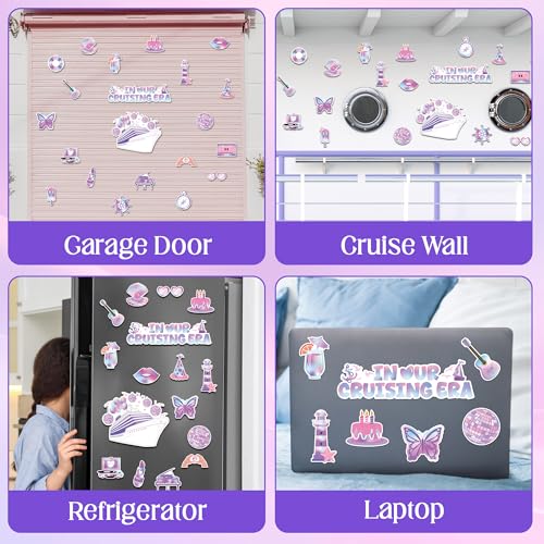 22 imanes decorativos con diseño de crucero y estilo de moda miniatura 5