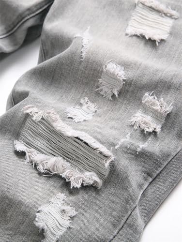 Men's Jeans Slim Fit Comfort Straight Leg Casual Mid Waist Denim Pants2