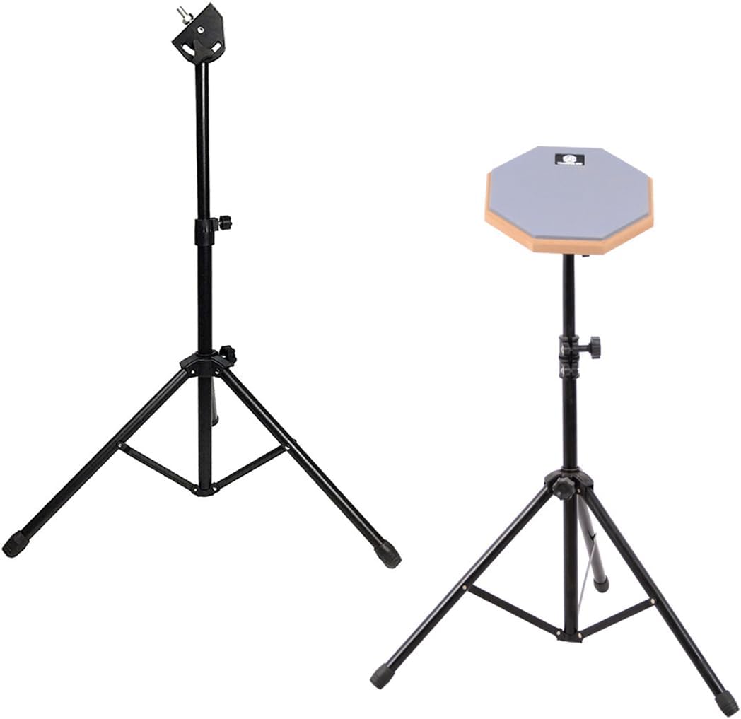 8'' Silent Drum Holder Drum Pad Stand Lightweight Musical Instrument Stable Silent Drum Bracket Drum Practice Pads Stand