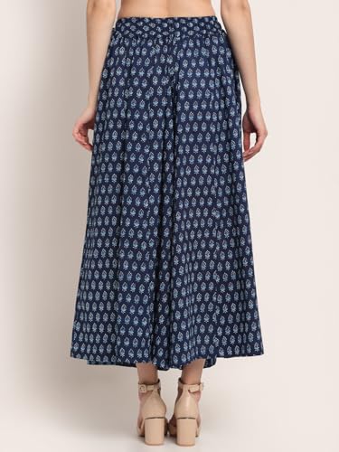 Image of TAG-7 Women Printed Flared Palazzos