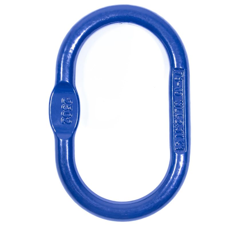 Cadena colgante de 4 hebras, 10 mm x 5 m, con gancho de horquilla, alta resistencia, cadena galvanizada, clase 10 para grúas