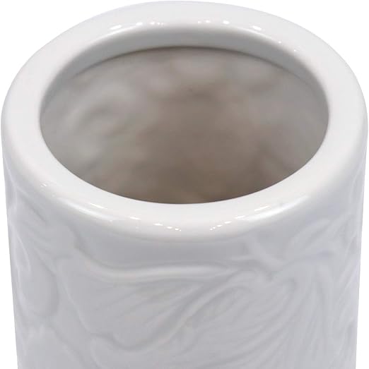 Amazon 国産 陶器 白磁 唐草 投入 7寸 2本組 寸胴 花瓶 仏壇 仏花 花器 お盆 お彼岸 お墓参り 供養 サイズ約 Cm 高さ21 径8 7 花立 華瓶 オンライン通販