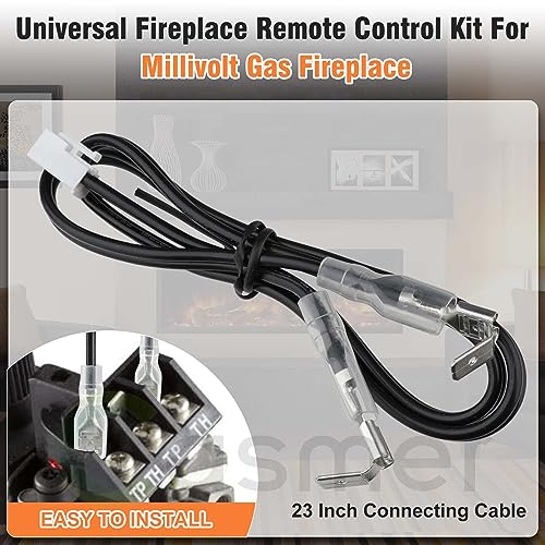 Casmer 001 Fireplace Remote Control Kit Rcst,For Ambient Majestic Vermont-Castings Monessen Skytech Ect Fireplaces Stoves,Millivolt Thermostatic Gas Propane Lpg Valve,Temp Control 5 Yr-Gntee thumb #1
