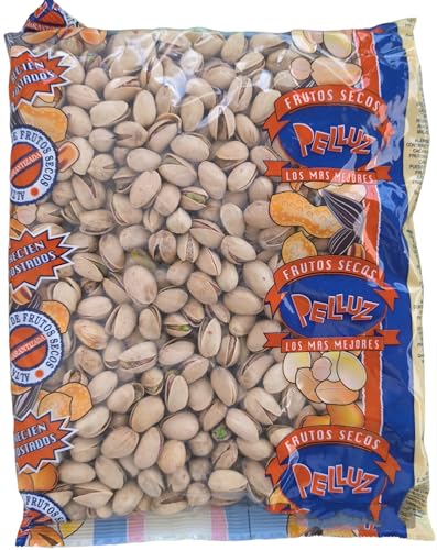Pistachos Gigantes Tostados con Sal - Bolsa 1 Kg - pelluz (Origen USA)