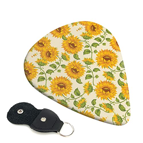 Fresh Sunflower Lot de 6 médiators pour guitare acoustique, guitare électrique, basse, ukulélé – fins, moyens et épais. - Les Beatles, Paul McCartney, John Lennon, RIngo Starr, George Harrison Fresh Sunflower Lot de 6 médiators pour guitare acoustique, guitare électrique, basse, ukulélé – fins, moyens et épais.