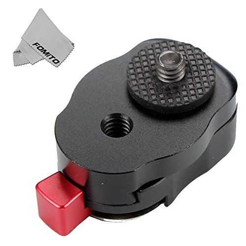 Fomito Mini Quick Release Plate 1/4 inch and 3/8 inch Hole for LCD Monitor Magic Arm LED light Camera Camcorder Rig