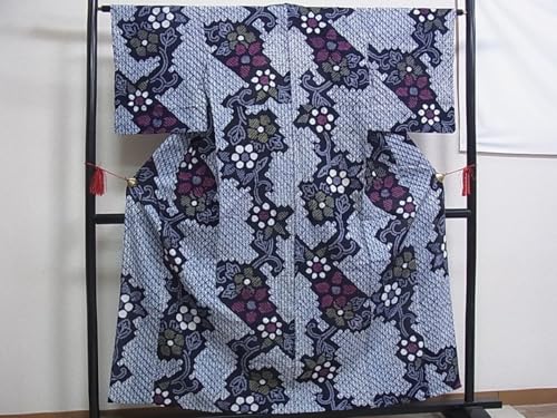 有松鳴海絞り 夏物 浴衣 花唐草文 - ノーブランド品 - 商品画像