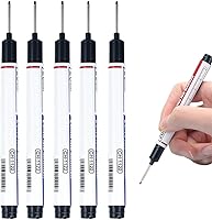 Vista 11 de 5 piezas de marcadores de cabeza larga con agujero profundo, marcadores de alcance profundo de 20 mm, marcadores de construcción impermeables