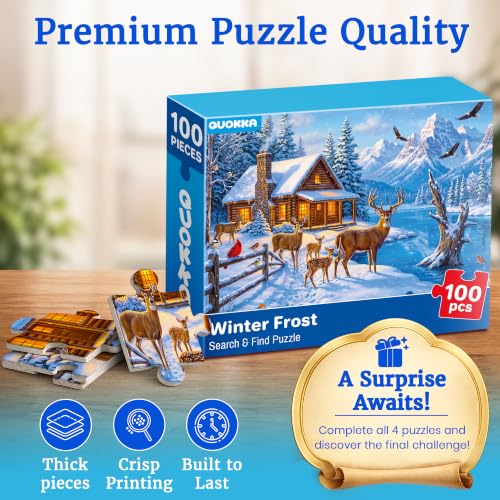 Image of Large Piece Puzzles for Dementia Seniors - 100 Piece Puzzles for Adults