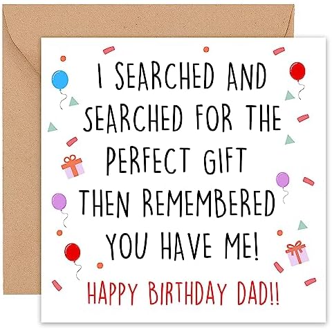 Funny Handmade Birthday Card for Dad Cover