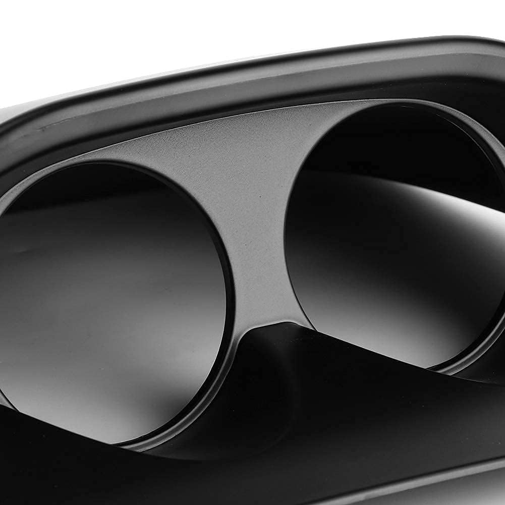Supporto universale per cruscotto a doppio foro 52 mm/2 pollici, staffa per supporto del supporto del misuratore per auto del cruscotto in ABS(Nero)