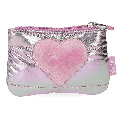 Enso Fancy Monedero Rosa 11 5x8x2 cms Poliéster