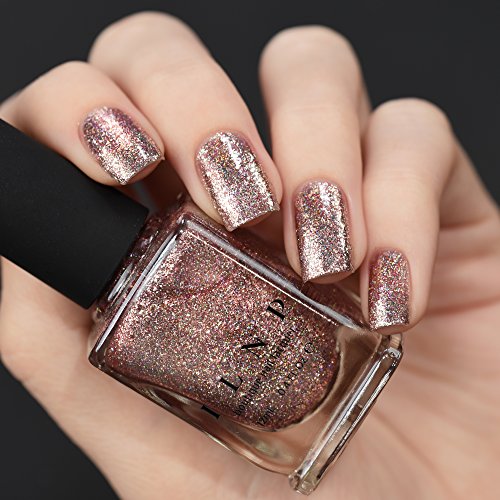 Image of ILNP Madison Ave - Antique Pink Holographic Metallic Nail Polish