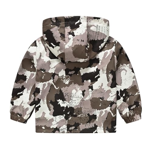 Kids Boys Cartoon Hoodie Rainproof Jacket Windproof Zip Up Long Sleeve Fall Coat Youth Girls Comfy Cute Windbreaker2