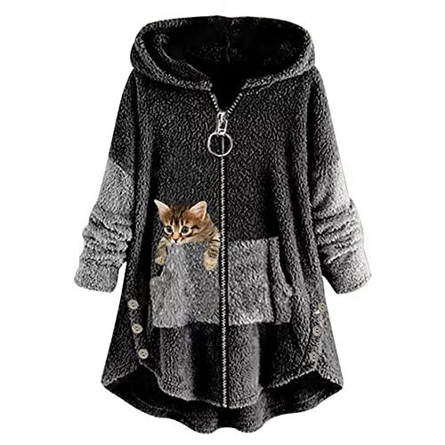 Qiribati Capas De Invierno para Mujeres Mujeres De Talla De Talla De Talla De Talla De Talla De Lana Linda Cover