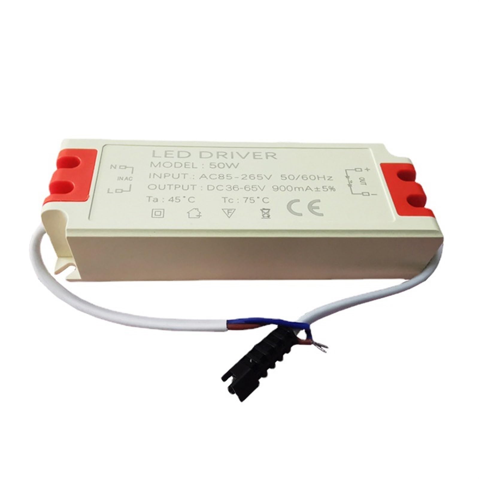 Pilote À Courant Constant 50W, Alimentation Externe Isolée 900MA, Pilote LED, Alimentation Avec Garantie De Trois Ans, Ballast LED
