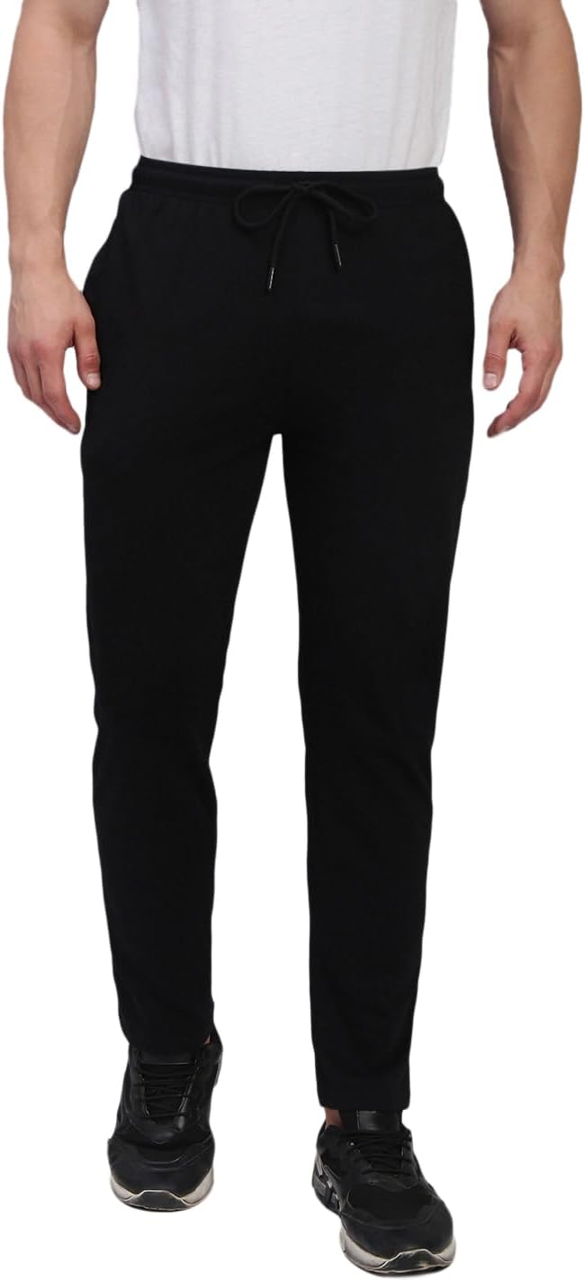 Solid Regular Fit Cotton Track Pant for Men |Track Pants for Running, Gym, Sports, and Casual Wear