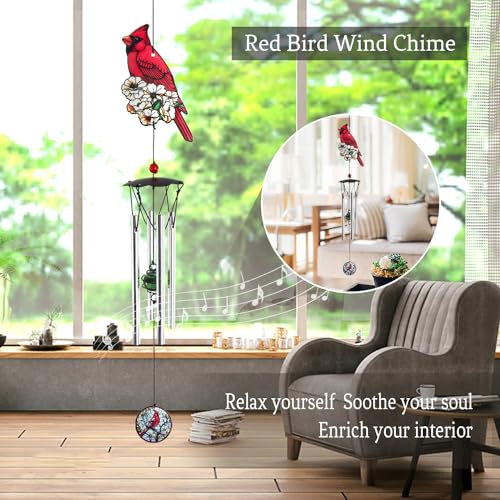 Image of ASTARIN Personalized Wind Chimes Outdoor Large Deep Tone,Large Customized Wind Chimes for Outside Tuned Relaxing Soothing Low Bass,Memorial Windchimes Sympathy for Mom Dad