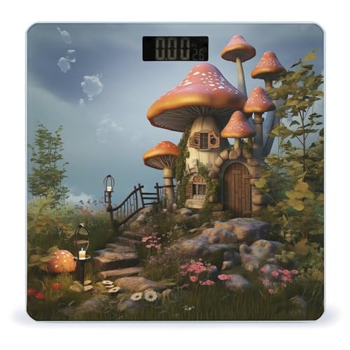 Báscula digital de baño con diseño Mushroom Garden