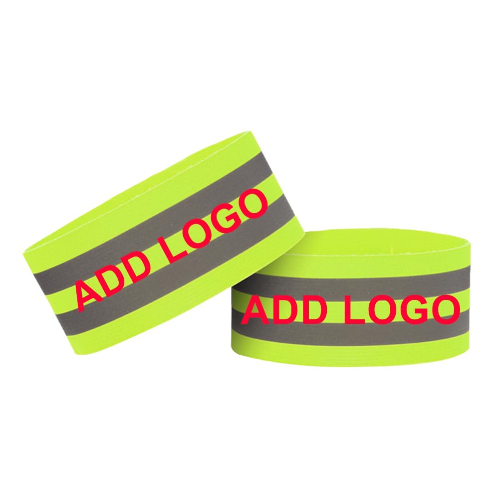 GOGO 50 bandas elásticas reflectantes personalizadas de alta visibilidad para correr