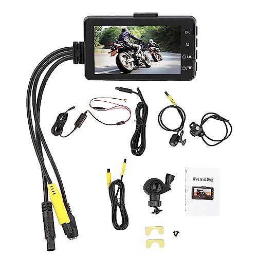 Enregistreur de données pour moto dashcam étanche avec caméras avant arrière