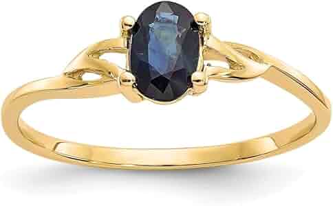 ゴールド サファイア ソリティアリング Amazon.co.jp: 14 K黄色ゴールドサファイアソリティア婚約指輪