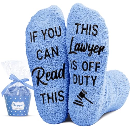 HAPPYPOP Lawyer Gifts for Law Students & Graduates - Ideal for Law School, Social Justice, Attorney Appreciation Socks