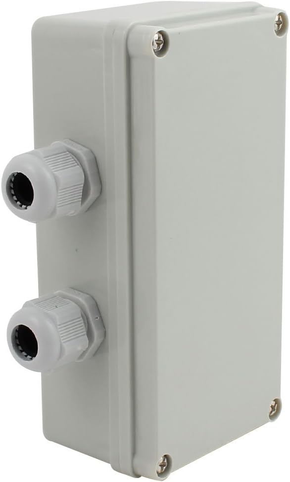 Aexit 160mmx80mmx55mm 2 Electrical Boxes, Conduit & Fittings Inlet to 3 Outlet Waterproof Junction Box w Electrical Boxes Connector Gland