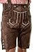 Men's Bavarian Lederhosen Tracht Oktoberfest Lederhosen Brown 38