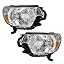 Chrome Housing Amber Reflector Clear Lens
