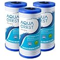 AQUA CREST AP810 Whole House Water Filter Replacement for 3M® Aqua-Pure AP810, AP801, AP811, Whirlpool® WHKF-GD25BB, WHKF-DWHBB, 5 Micron, 10" x 4.5", Well & Tap Water Filter, Pack of 3