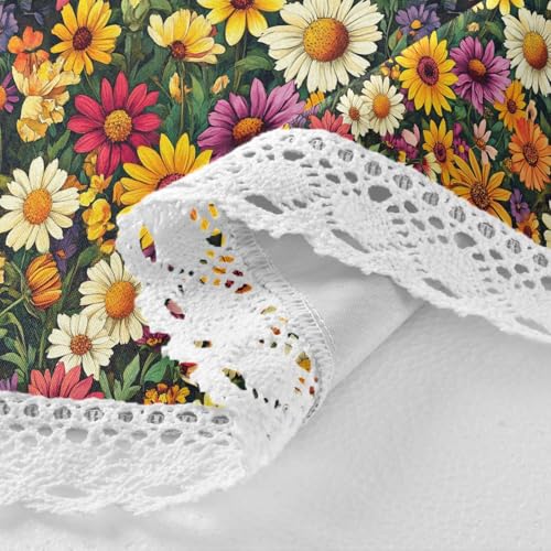 Nappe circulaire en tissu lavable polyester pour protéger vos tables