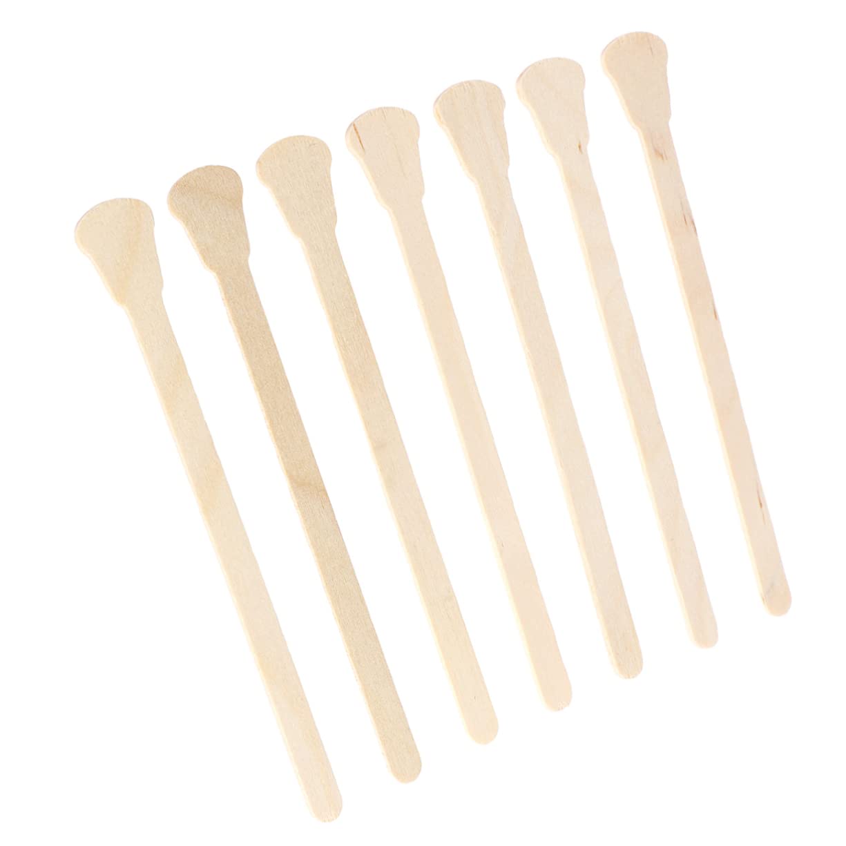 100pcs Disposable Wooden Waxing Spatulas Original Wooden Color Applicator Sticks for Hair Removal for Salon and Home Use Compatible Hot and Strip Wax
