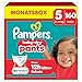 Pampers Baby-Dry Pants Größe 5, 160 Stück, 11kg-17kg, 360° auslaufsichere Passform für Tag und Nacht