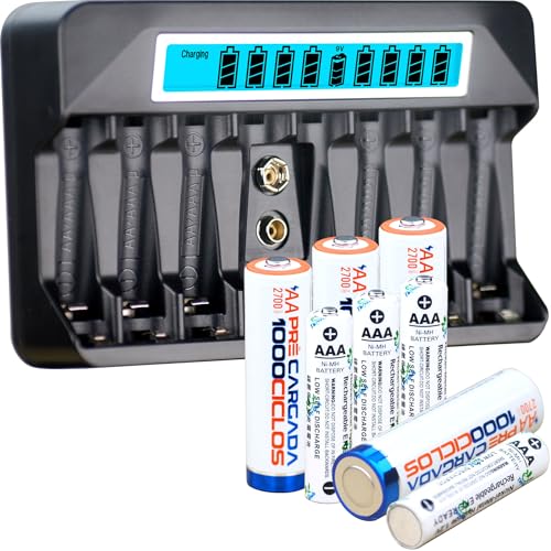 Chargeur de batterie AA AAA intelligent pour les jouets et manettes de la maison