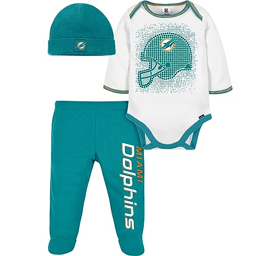 Image of Gerber Unisex Baby NFL Team Footed Pant and Bodysuit Gift Set