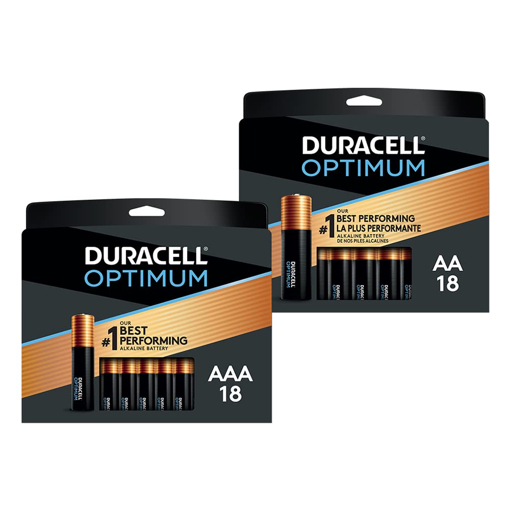 Buy Duracell Optimum AA + AAA Batteries combo pack 18 Count each